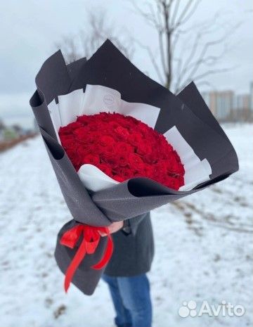 51 101 Роза Букеты Цветы