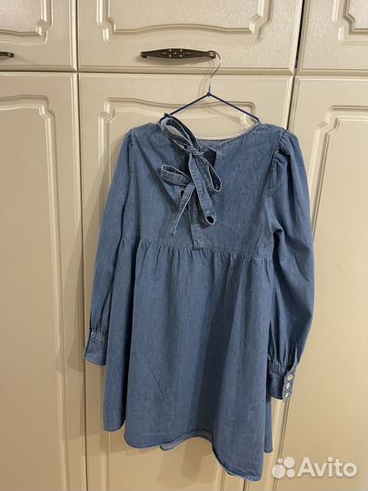 Джинсовое платье для беременных