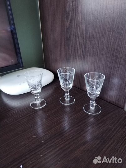 Фужеры хрустальные СССР. Рюмки СССР. Фужеры СССР