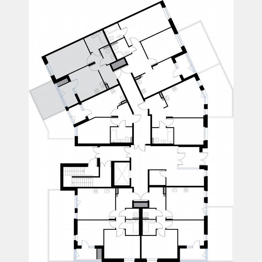 1-к. квартира, 42,3 м², 1/3 эт.