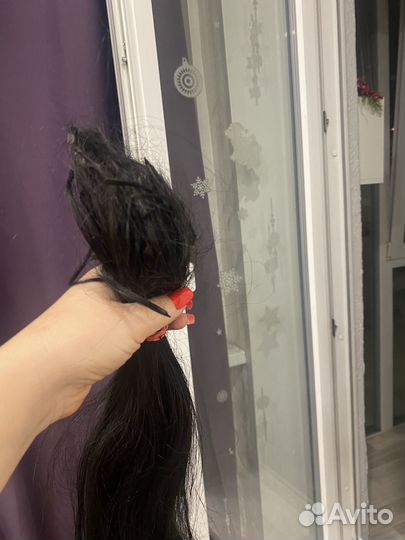 Волосы для наращивания натуральные бу 60 см