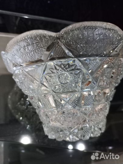Салатник хрустальный или ваза бу