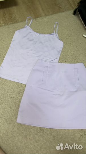 Летний костюм топ и юбка