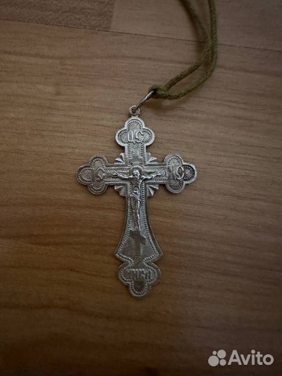 Серебряный крестик мужской