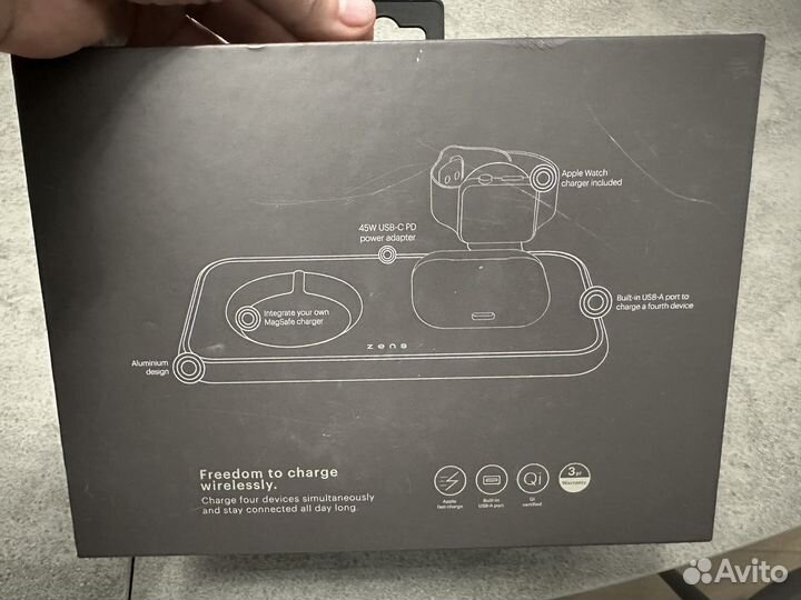 iPhone 4 in 1 wireless charger + MagSafe 45Вт