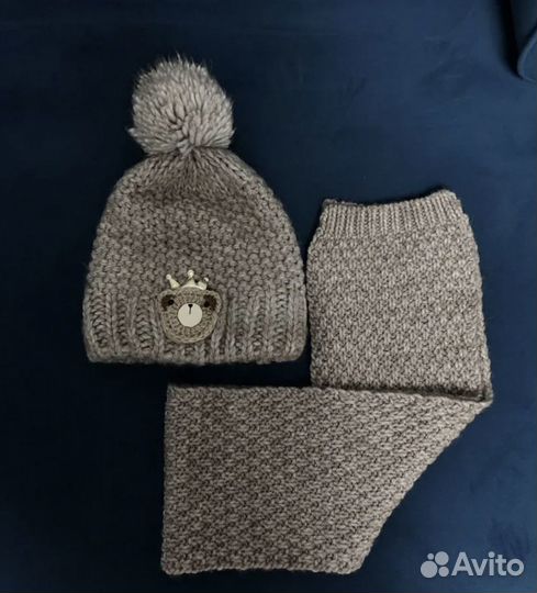 Шапка и шарф для девочки