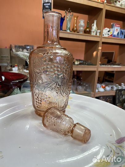 Графин стекло старинный