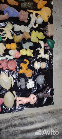 Игрушки детские пластмасса около 70 шт СССР дутыши