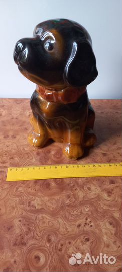 Копилка собака большая, керамика