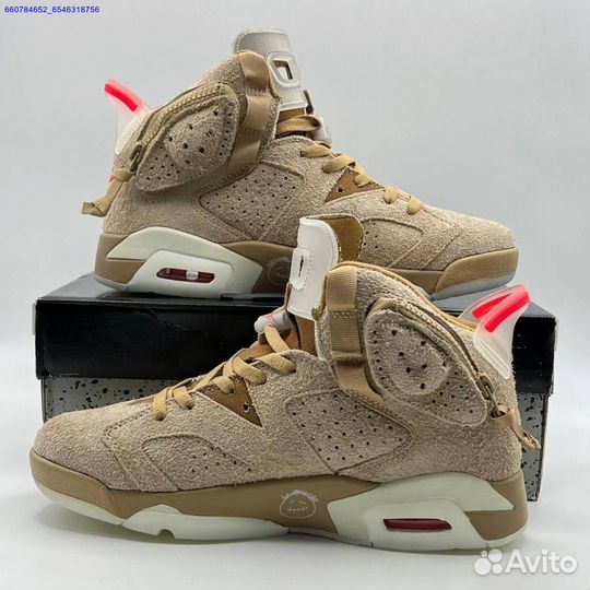 Кроссовки Nike Air Jordan 6 Retro x Travis Scott (Арт.95427)