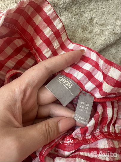 Юбка миди ASOS в клетку