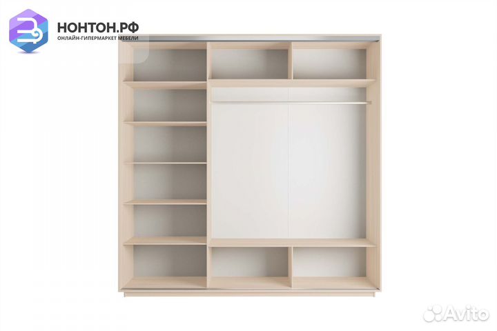 Шкаф-купе 3-х дверный Нонтон фото №1008 / дуб моло