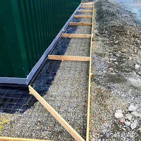 Бетонные работы отмостка