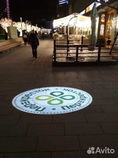 Гобо проектор - реклама без согласования с админис