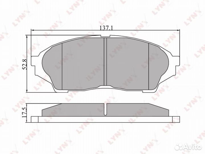 Колодки тормозные дисковые