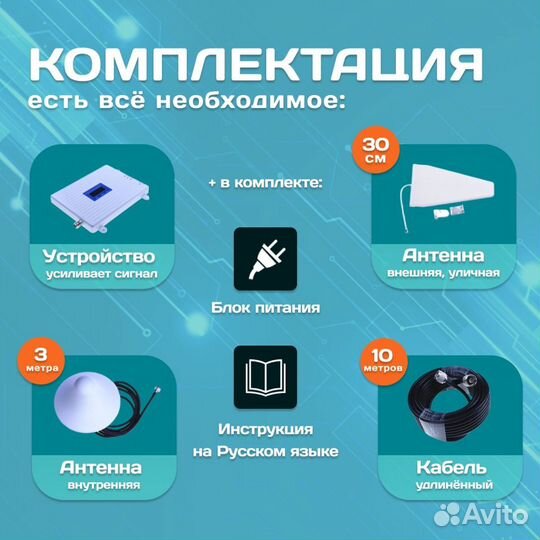 Усилитель мобильной связи и интернета 2G/3G/4G