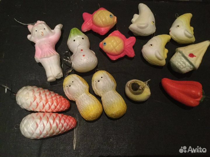 Елочные игрушки СССР, гирлянды