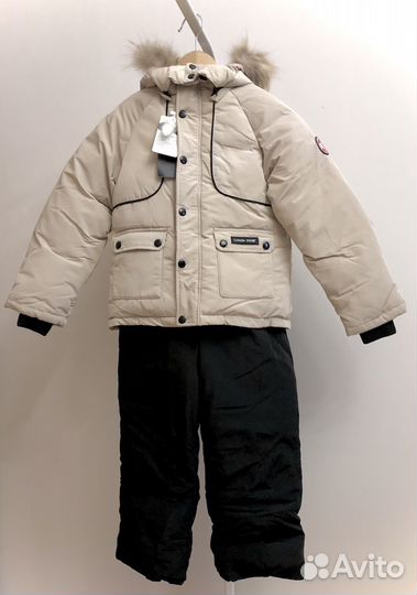 Новый детский комплект пуховик штаны canada goose