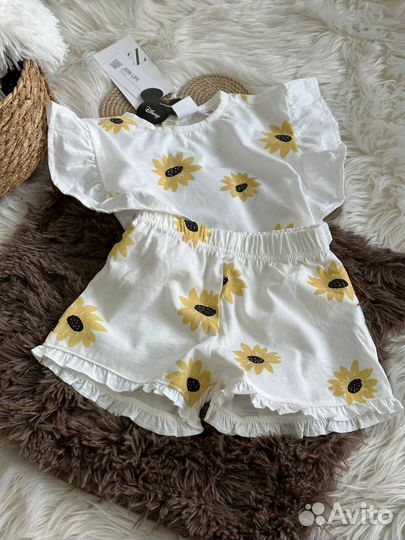 Летний костюм подсолнух для девочки