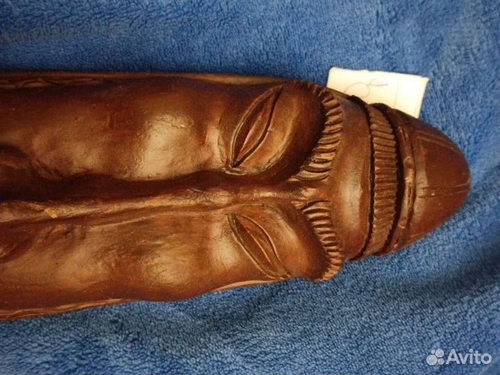 Деревянное лицо, ручная работа