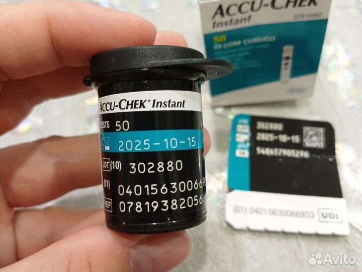 Тест полоски accu chek instant