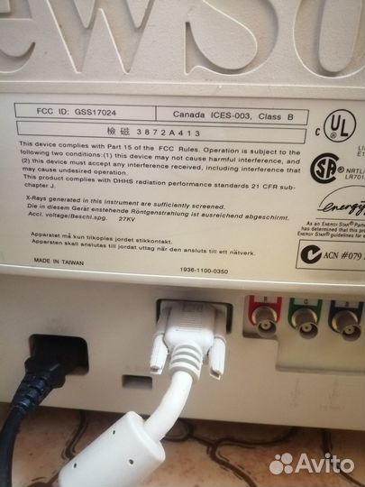 Профессиональный монитор View Sonic старый