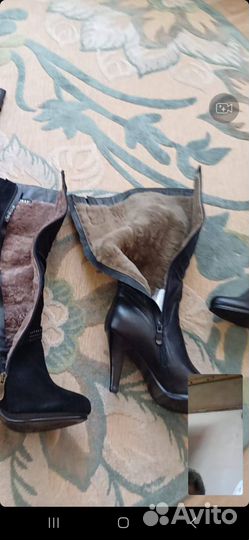 Сапоги зимние женские 37 новые натуральная кожа