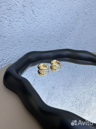 Серьги Celine Triomphe Bold Hoops