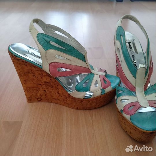 Босоножки на 37 - 37,5р нат.кожа