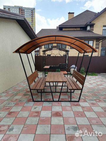 Беседка садовая металлическая