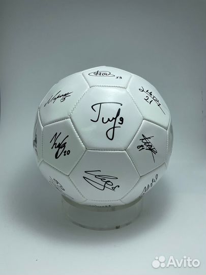 Мяч сувенирный фк Локомотив с автографами