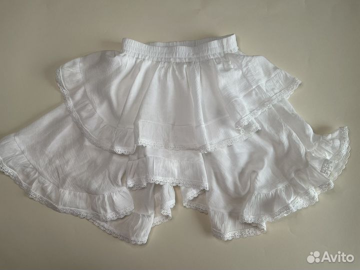 Юбка кружевная белая