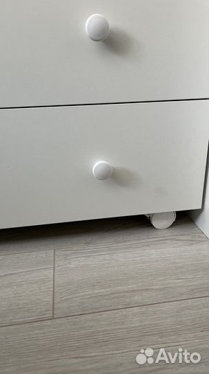 Пеленальный комод белый