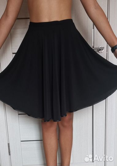 Юбка для гимнастики рейтинговая черная