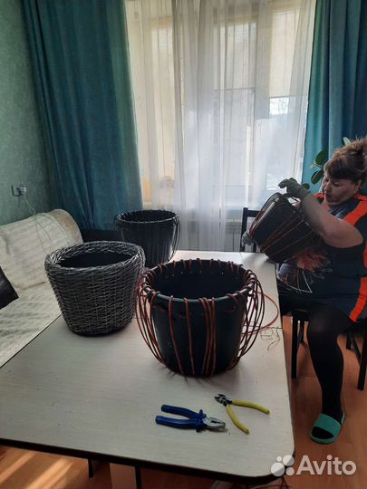 Мастер класс по плетению кашпо