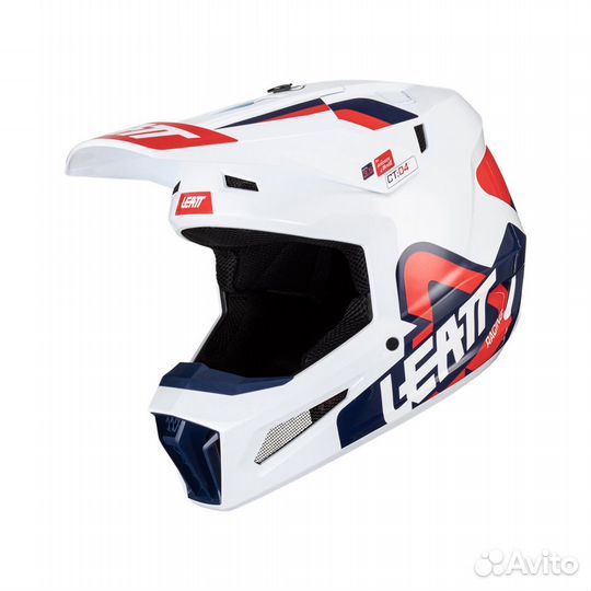 Kpoccoвый Moтoшлем Leatt Moto 3.5 Helmet Royal V24