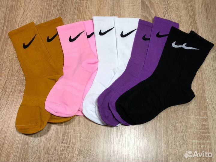 Носки женские Nike. Набор из 5 пар, средние