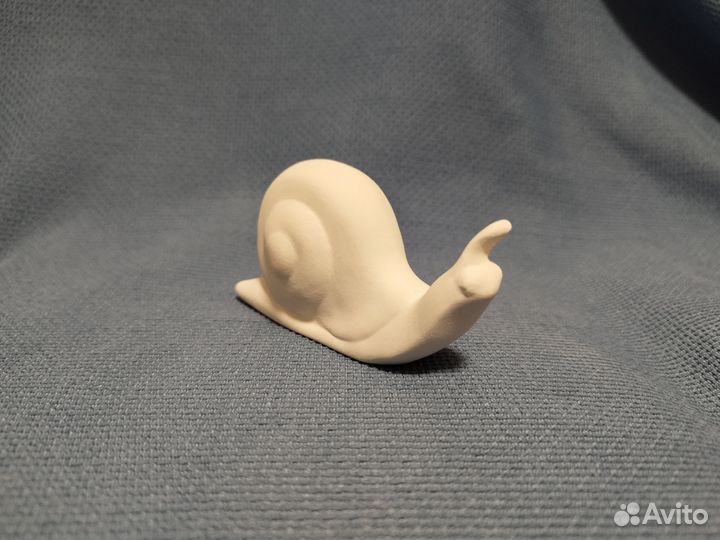 Фигурка керамика для росписи улитка