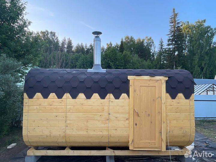 Баня бочка квадро с доставкой