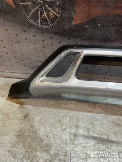 Накладка переднего бампера Mitsubishi Outlander 3