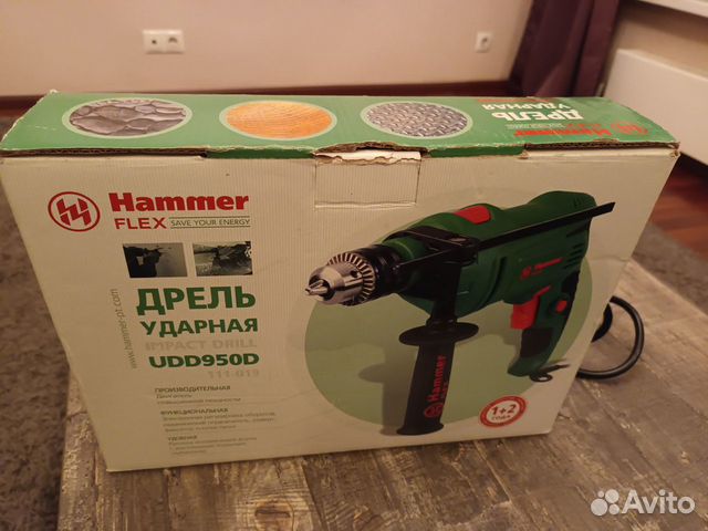 Дрель ударная Hammer Flex UDD950D