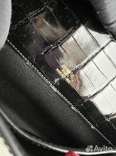 Сумка клатч Hermes Kelly cut croco porosus