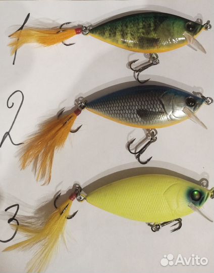 Набор воблеров из 3 шт Deps Realiser Jr