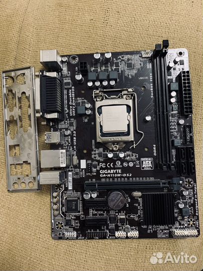 Связка Intel Pentium G4400+ Gigabyte H110M-DS2