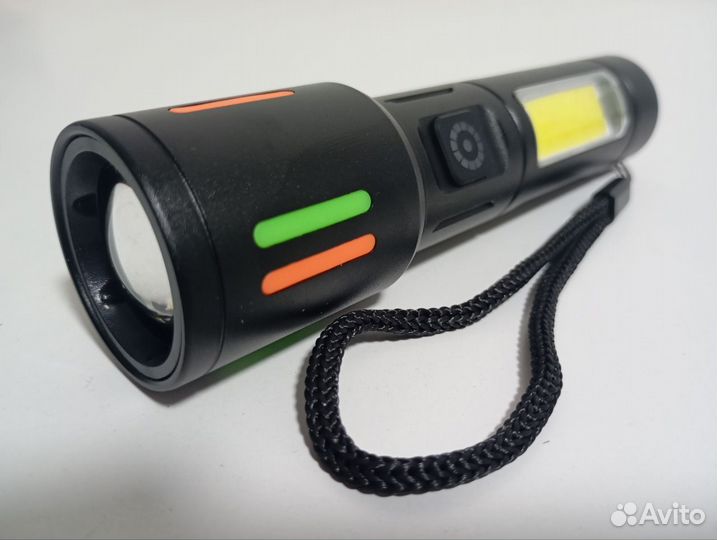 Мощный лазерный 10000Лм ручной фонарь + Налобный