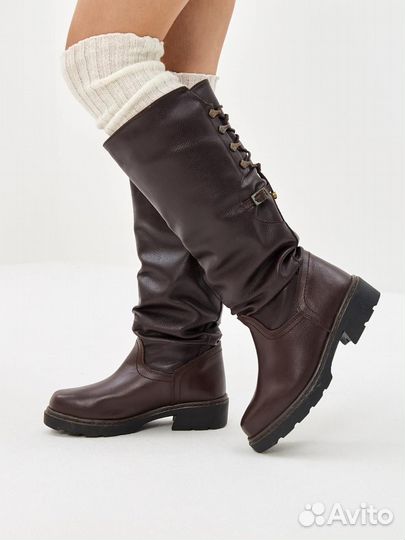 Мягкие сапоги для женщин на весну и осень