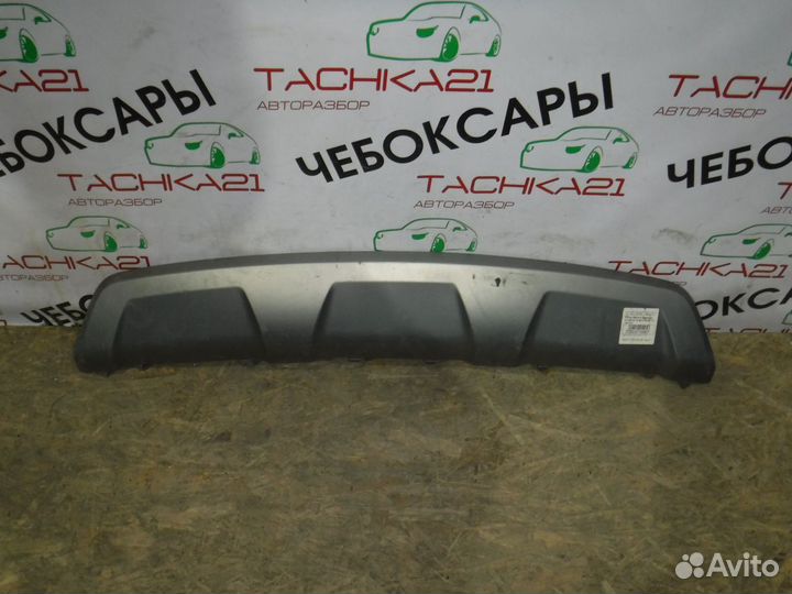 Юбка заднего бампера hyundai Grand Santa Fe 12-16