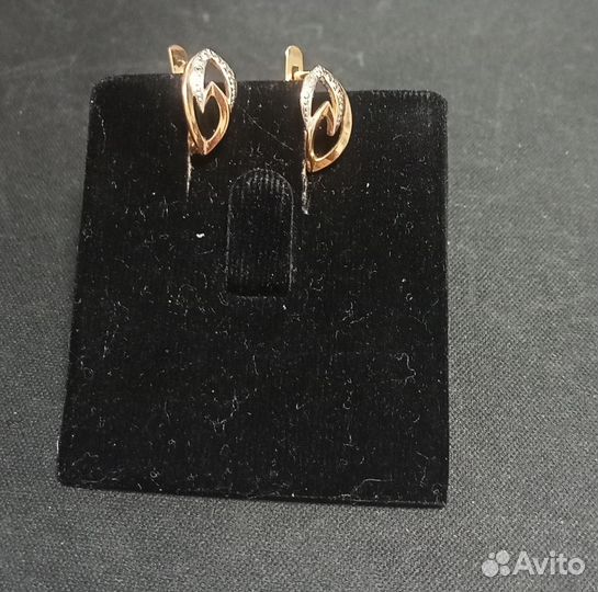 Золотые серьги 585 проба 2,17гр