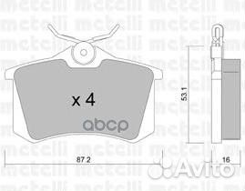 Колодки торм.диск. Megane II Golf II/III/IV и др