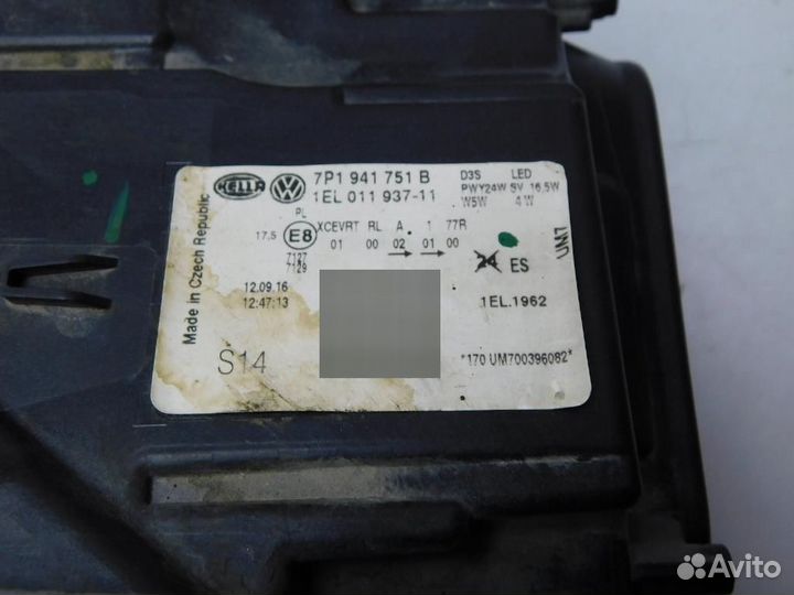 Фара левая Volkswagen Touareg